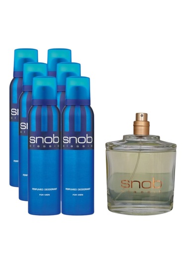 Snob Deodorant 150 Ml 6 Adet + 100ml Parfüm Kutusuz Ve Kapaksız
