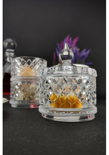 Digithome Ayaklı 3 Katlı Cam Sunumluk Kurabiyelik Ve Şekerlik 21 Cm Ku.mkz.003