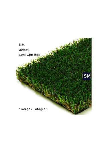 Ism - Suni Yapay Çim Balkon Halı Yüksek Doku Kalın - 20Mm - Yeşil