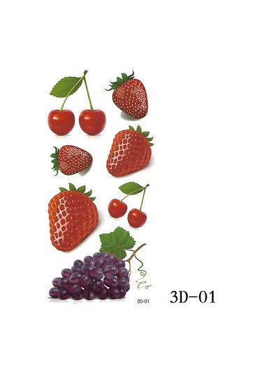 Vkemall 3d Su Tasarımı Dövme Sticker - Kelebek & Çiçek Desenli, Kolay Uygulama