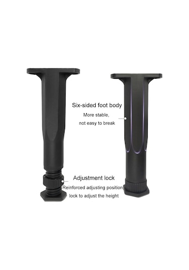 Sones 20-37cm Ayarlanabilir Yatak Altı Kiriş Destek Tutucu Geri Çekilebilir Mobilya Yükseltici Braketi