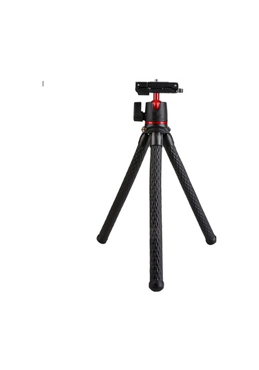 Rtako Octopus Telefon-kamera Tripodu Tripod Standı - Siyah -