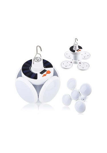 Solar Güneş Enerji Ve Usb Sarjlı 5 Kanatlı Led Lamba 5224 Az-52