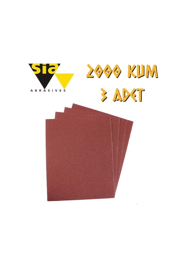 Sia 1913 Su Zımparası 2000 Kum - 3 Adet