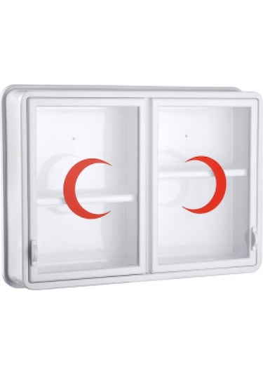 Cam 2 Kapaklı Ecza Dolabı 35x49x10 Cm Go-53-vice 02255