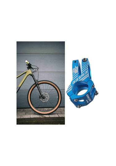 Suntek 31.8Mm Dağ Bisikleti Gövdesi Yüksek Mukavemetli Mavi