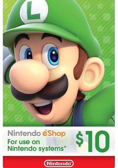 Nintendo Eshop Card 10 Usd Nintendo Gift Card 10 Usd (436614712)