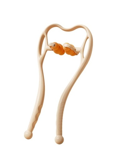 Boyun Ve Omuz Kendi Kendine Masaj Aleti S-şekilli Eğri Tasarımı Omuz Gevşetici Turuncu 08mwıf Turuncu