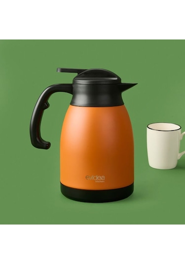 Evidea Kitchen Çay Termosu - Turuncu - 1,5 Lt Turuncu