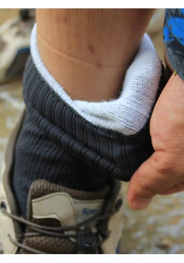 Koı-fısh Dev Satırlı Su Geçirmez Trekking Spor Çoraplar 234245510 Gri