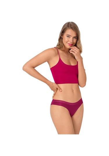 File Lastikli Lazer Kesim Bikini Külot 5'li Paket - 2 Asorti Çok Renkli