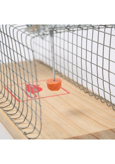 Sones Ahşap Fare Kapanı Kafes Canlı Hayvan İnsancıl Tuzak Yakalama, Boyut: Büyük