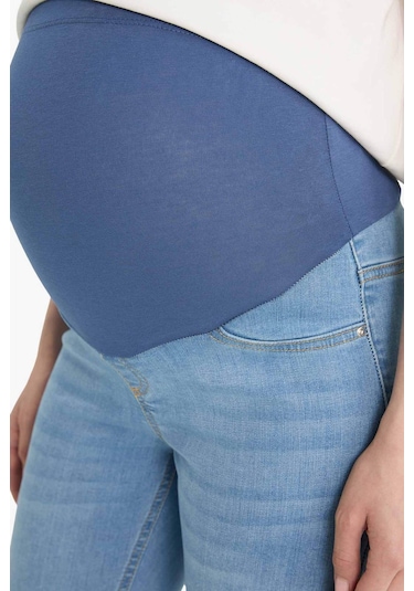 DeFacto Skinny Fit Yüksek Bel Düz Paça Standart Boy Hamile Pantolon Z6884AZ24SPIN89