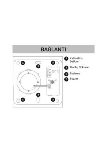 Eds Ecsı20 Dahili Yangın Sireni 1 Led Gösterge