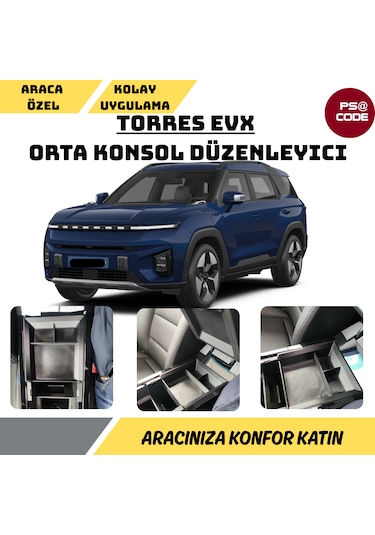 Kgm Torres Evx Orta Konsol Düzenleyici-organizer