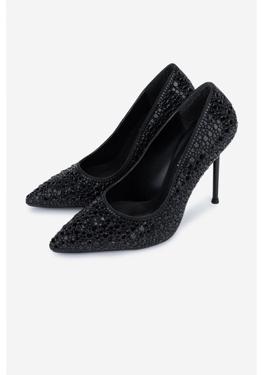 Valmenti Kadın Vegan Siyah Topuklu Ayakkabı 891 608 Bn Ayk Y25 Sıyah Siyah