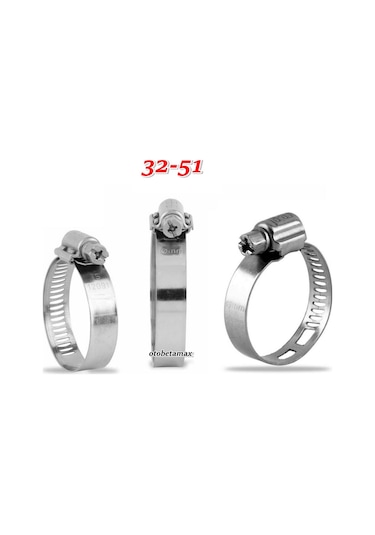 Erbi 32-51Kelepçe Hortum Kelepçe, Metal Kelepçe