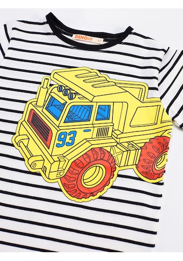 Denokids 93 Truck Erkek Çocuk Şort Takım Çok Renkli