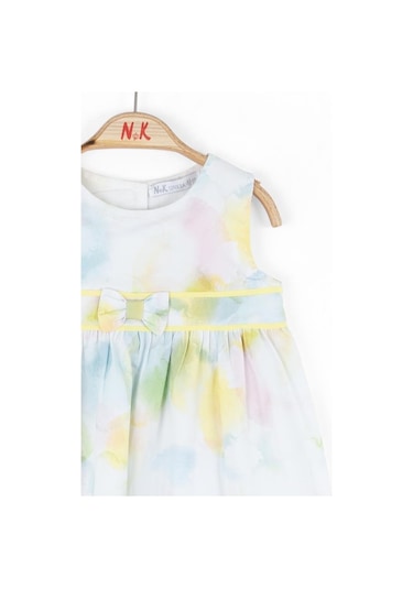 Nk Kids Kız Bebek Alice Elbise Ekru-mavi Ekru - Mavi