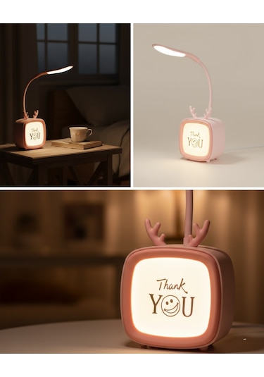 Ayarlanabilir Led Masa Lambası Şarjlı Modern Aydınlatma Renkli