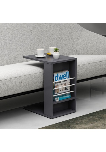 Tekerlekli C Sehpa Antrasit