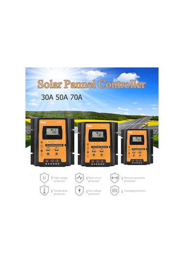 Pazly 30a Mppt Güneş Şarj Kontrol Cihazı - 2 Usb, Lcd Ekran, 12v/24v, Aşırı Yük Koruma