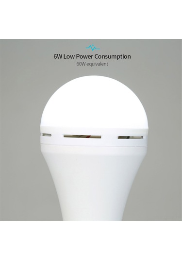 Qingmipy 2'li Set Şarj Edilebilir 12w Acil Durum Led Ampul - Kamp, Bahçe Ve Partiler İçin Taşınabilir Aydınlatma Çok Renkli