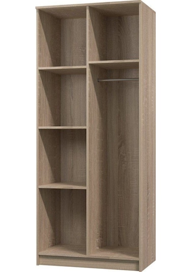 Açelya Giyinme Dolabı - Çok Amaçlı Dolap - Gardırop 80 Cm-2 Kapaklı