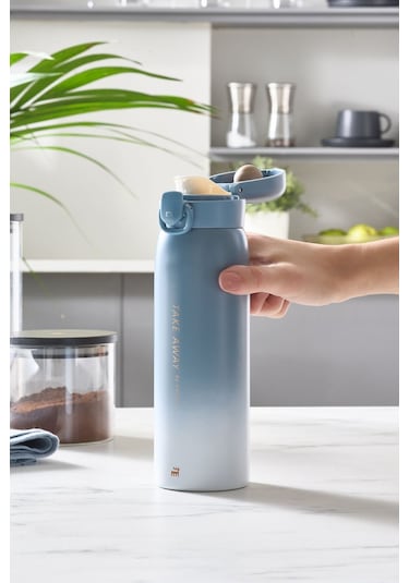 Karaca Skyfall Çelik Sızdırmaz Termos Mavi 500 ml