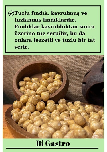 Tuzlu Fındık İçi - Çifte Kavrulmuş - 200 Gr 200 G