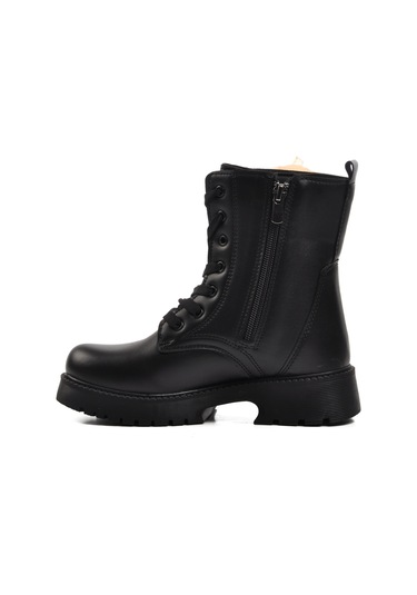 Siyah İçi Kürklü Kız Çocuk Bot Pegasi F Siyah