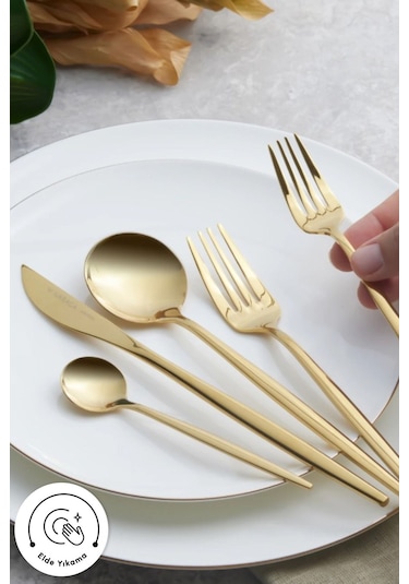 Karaca  Orion Gold 6 Kişilik 30 Parça Çatal Kaşık Bıçak Takımı