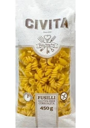 Civita Glutensiz Fusıllı Burgu Makarna 450 G