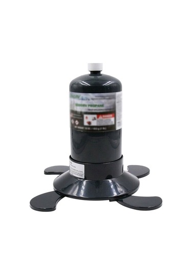 Artfulabode Siyah Propan Gaz Kartuşu Sabit Braketi, Açık Hava İçin Plastik Silindir Destek Siyah