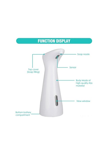 Yaozixa Otomatik Sabun Dağıtıcı, Entegre Kızılötesi Sensör, Dokunmadan Kullanim, 200ml Kapasite, Ev Ofis Hastane Uygun Çok Renkli
