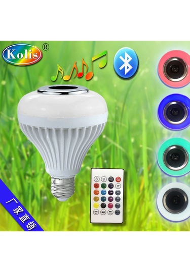 Qingmipy E27 Akıllı Müzik Işığı - Bluetooth Hoparlörlü, App Ve Kumanda İle Renk Ayarlı Ev Ortamı Işık Kaynağı