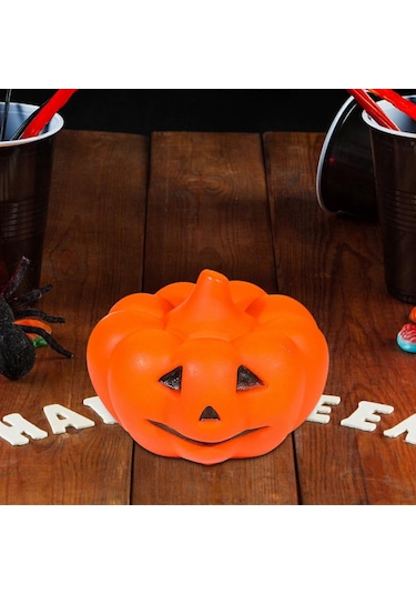 Cadılar Bayramı Led Gece Lambası Balkabağı Heykeli Kitaplık Diğer