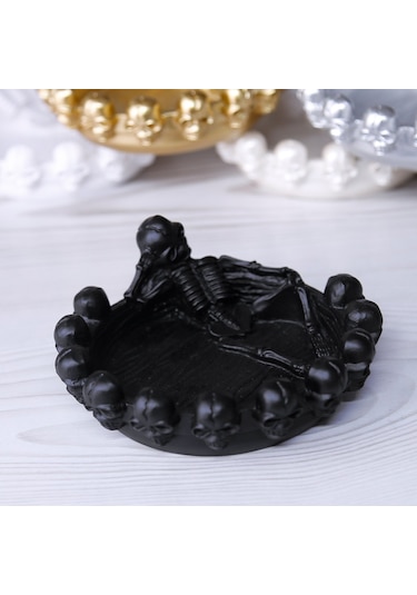 Skull Dekoratif Obje Siyah