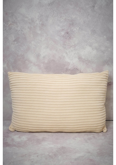 Peraluna Free Pıllow %100 Organik Pamuk Triko Yastık Kılıfı 60x40 Cm Taş - Taş