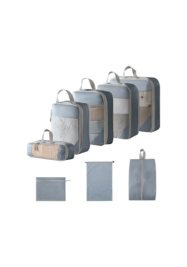 Tangshopping Seyahat Sıkıştırma Ağ Depolama Kitigri 8 Parçalı Takım