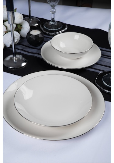 Hayal Platin Yaldız 24 Parça Yemek Takımı 6 Kişilik