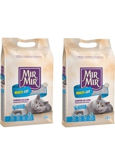 Mırmır Bentonit Multicat Kedi Kumu 2 X 10 Lt