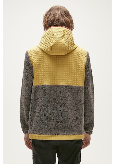 Bad Bear Leonard Plush Half-zip Peluş Erkek Kapüşonlu Sweatshirt - Antrasit