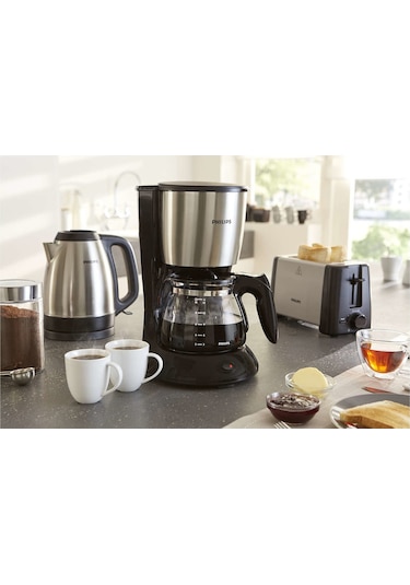 Philips HD7462/20 Daily Collection Filtre Kahve Makinesi Inox - Siyah