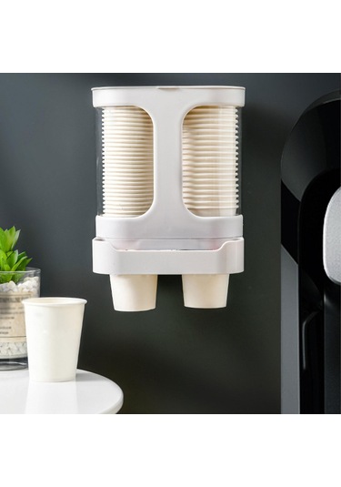 Dolıty Bardak Dispenseri, Tek Kullanımlık Çıkarıcı, Açık Gri