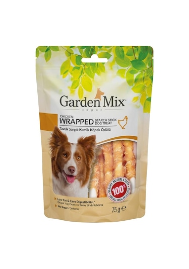 Garden Mix Tavuk Sargılı Kemik Köpek Ödülü 75 Gr
