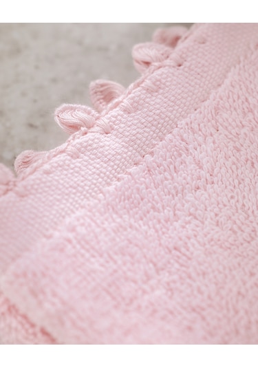 Melly Kroşeli 2'li %100 Pamuk El Havlusu - Pudra - 30x40 Cm 8684427204603 Pudra