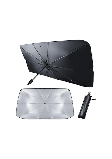 Oto Katlanabilir Güneşlik Şemsiye Ön Cam Gölgelik 118 Cm - 65 Cm