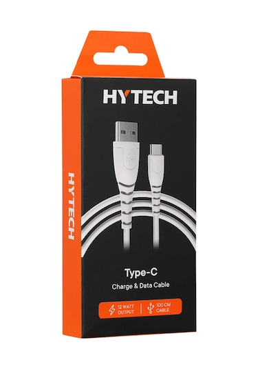 Hytech Hy-xtk30 2.4a Type-c 1m Beyaz Hızlı Şarj Kablosu HY-XTK30