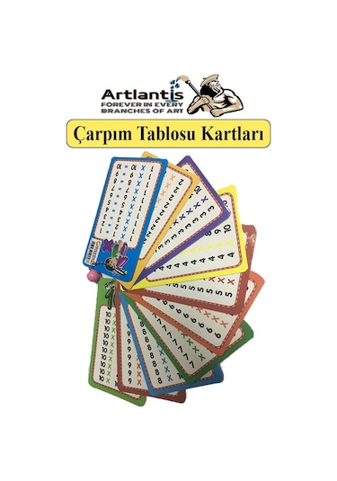 Zincirli Çarpım Tablosu 1 Adet 6x10 Cm Cep Zircirli Çarpım Tablosu Yaz Sil Özellikli Çarpım Tablosu Kartları Karne Hediyesi